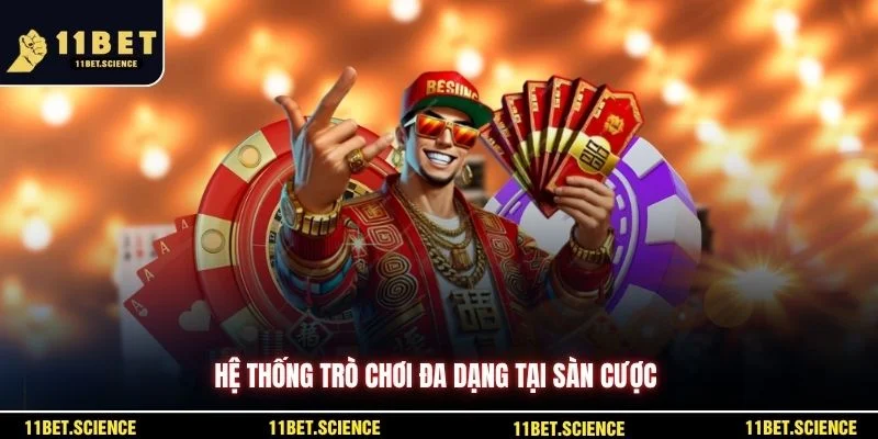 Hệ thống trò chơi đa dạng tại sàn cược